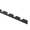 8pcs Front Bumper Scrape Guard Set Rubber Black Universal Bumper Anti Scratch Protector