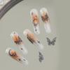 Molde de silicone para gravação de borboleta, molde para escultura em unhas, adequado para faça você mesmo, suprimentos de decoração de unhas, ferramenta de modelo de unha