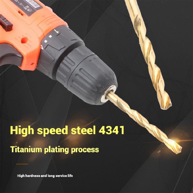 99PCS HSS Drill Bits Set 1.5mm-10mm Fit for Cast Iron Aluminum Wood Plastic In Heavy Duty Storage Tray Professional Use