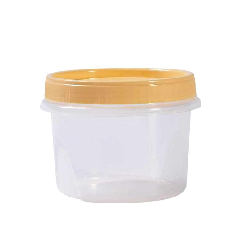 Microwave-Safe Airtight Bento Box: Small Round High-Temperature Resistant Fruit Storage Container with Lid for Refrigerators.