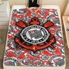 1 pièce Couverture en Flanelle Imprimée SC Corinthians Paulista Haute Qualité Chaude Confortable Couverture pour Toutes les Saisons Parfaite pour les Cadeaux Décoration de la Maison