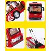 Electric Tourist Toy Traffic Trackless Bus Alloy Passenger Car Model Metal Double Section City Bus Model Sound Light Kids Gifts