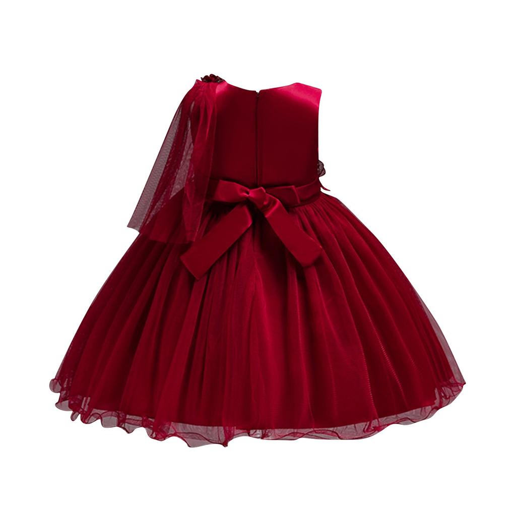 Toddler Kid Girl Lace Sleeveless Princess Gown Party Tulle Dress Cosplay Clothes