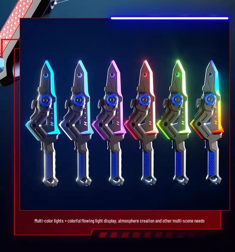 2-in-1 Axe & Laser Sword with Sound and Light Effects - Glowing Toy for Boys