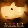 Soft Silicone Night Light Creative Lovely Cartoon Shark Shape LED Lamp Bedside Light Decorative Atmosphere Lamp for Kids Gifts