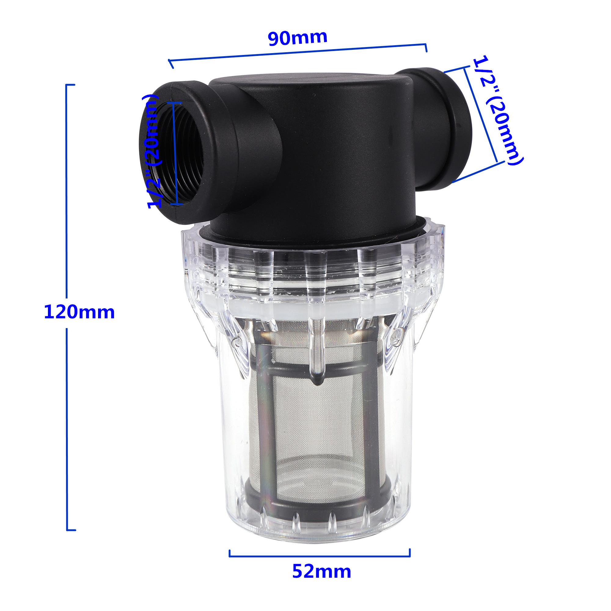 

80 Mesh Water Filter 1/2 3/4 Male&Female Thread Water Impurity Pre Filtration for Garden Irrigation Car Washing Pet Bathing