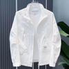 Mu Xi Summer Men's Trendy Solid Color Stand Collar Jacket - Handsome Casual Outerwear