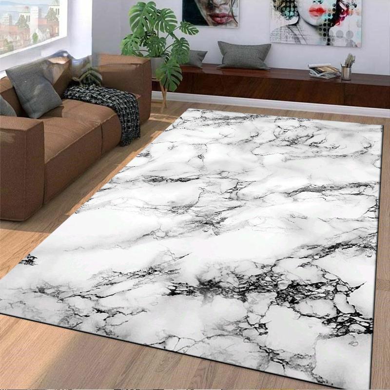 Marble Pattern Carpet for Bedroom and Living Room Home Decor Rug Suitable for Use As an Anti-slip for Living Room Bedroom Sofas