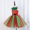 Girl Christmas Elf Dress up Costume with Dress Christmas Hat (Or Headband) Christmas Dwarf Outfit for Kid Girl Christmas