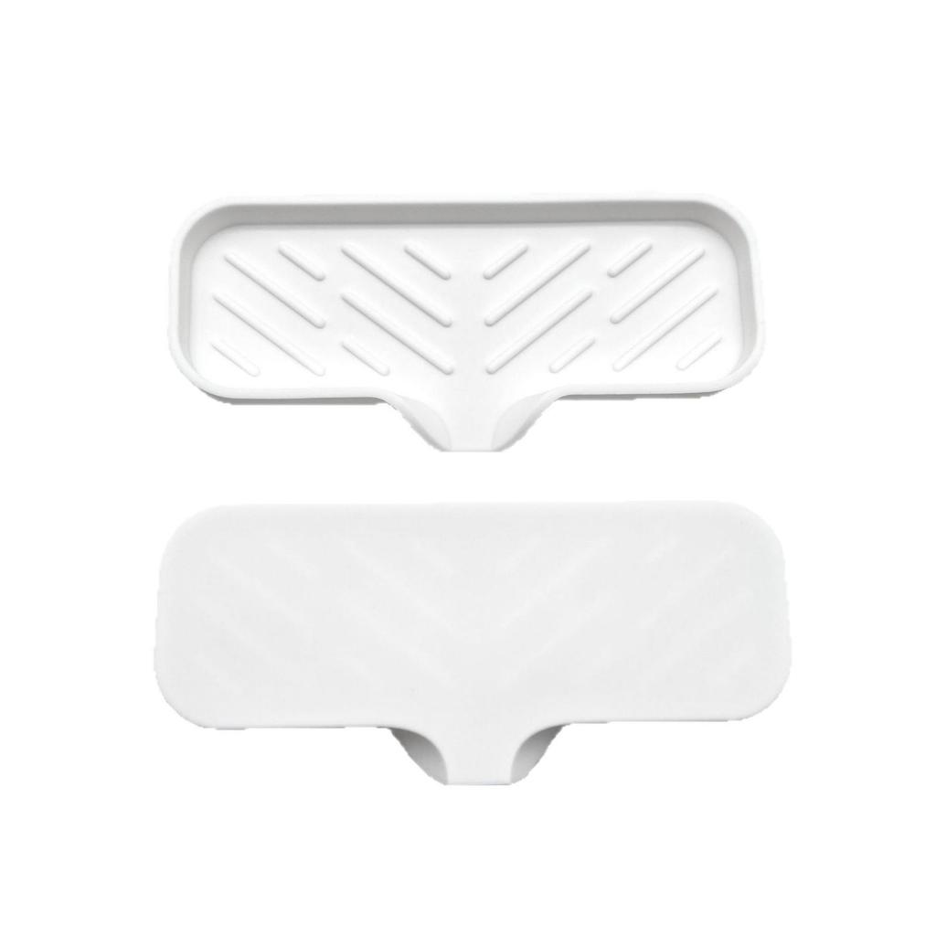 Multifunctional Silicone Soap and Sink Drain Mat - Non-slip, Water Collection Countertop Accessory