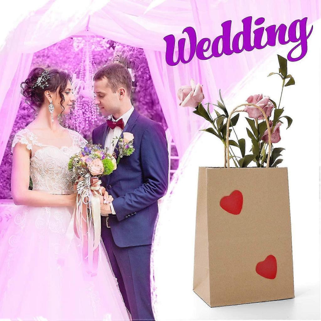 20 Pcs Brown Paper Gift Bags 21*11*27CM, Paper Bags with Handles