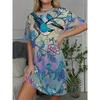 Casual Versatile T-shirt Dress Comfortable Loose Crew Neck Casual Dresses
