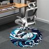 1pc Ocean Dragon Office Round Area Rug, Under Office Chairs Bedroom Living Room Home Decor, Room Deco
