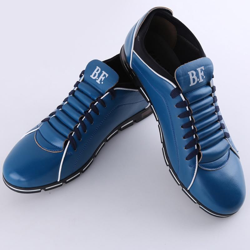 Men Lace Up Flats Shoe Golf Casual Breathable Leather Shoesbuy at a