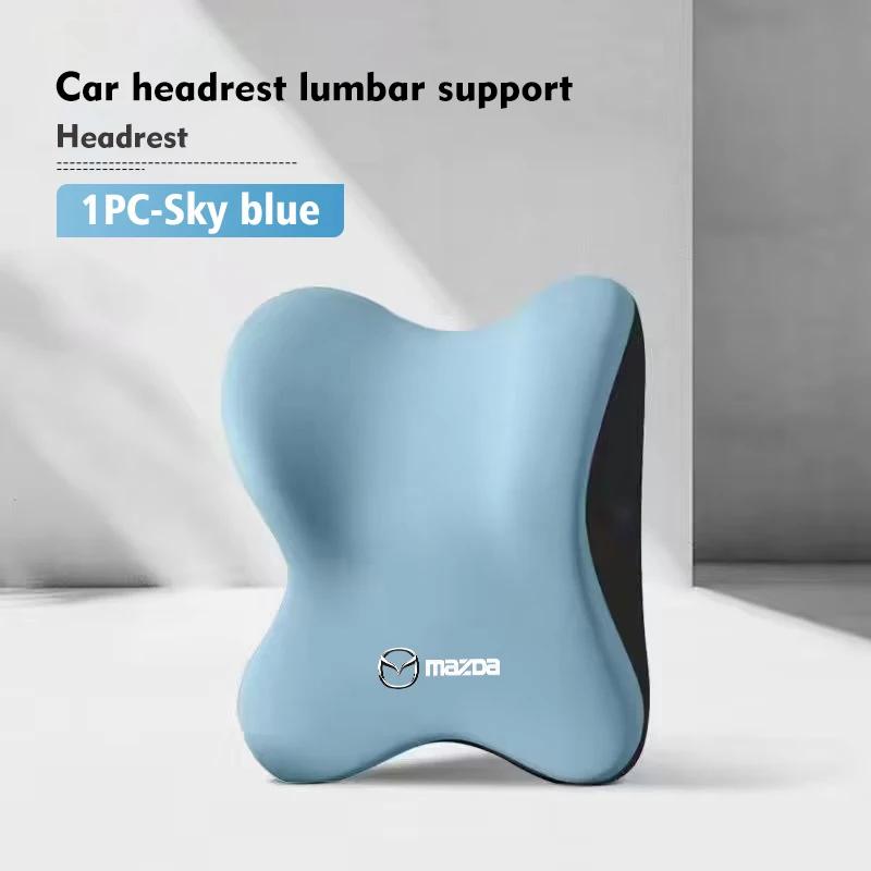 2025 Hot Car Headrest Lumbar Support Cushion Backrest Neck Pillow For Mazda Atenza Axela MX30 CX30 CX3 CX9 MX5 RX8 RX7