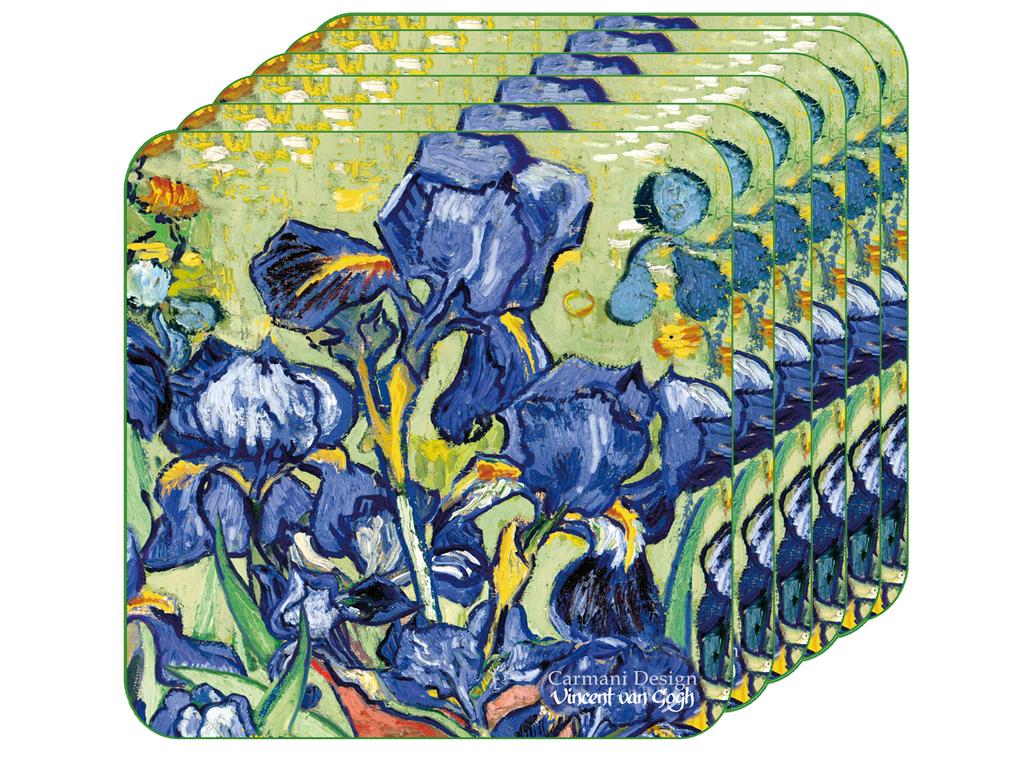 Display Stand 36 Cork Coasters Van Gogh Mix Patterns Coasters Set