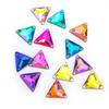 5Pcs High Quality Triangle Color Ab Flat Button Hand Sewn Diamond Glass Crystal Button Clothing Accessories With Diamond Wedding Dress Auxiliary