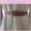 Waist Simple Belt With Lingge Design And Alloy Buckle For Casual And Attire Work