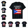 ZX 100 Cotton Vintage Puerto Rico Puerto Rican Flag Pride Gift Hip Hop MEN WOMEN T Shirts Size XS5XL