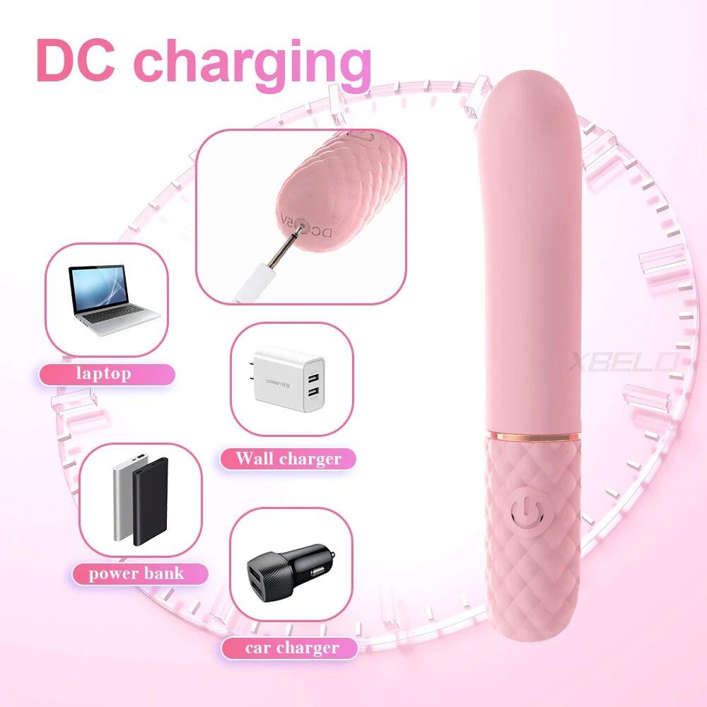 Quick Orgasm Mini Bullet Vibrator for Women 10 Modes Clitoris Stimulator Rechargeable Female Adult Goods Masturbation Sex Toys