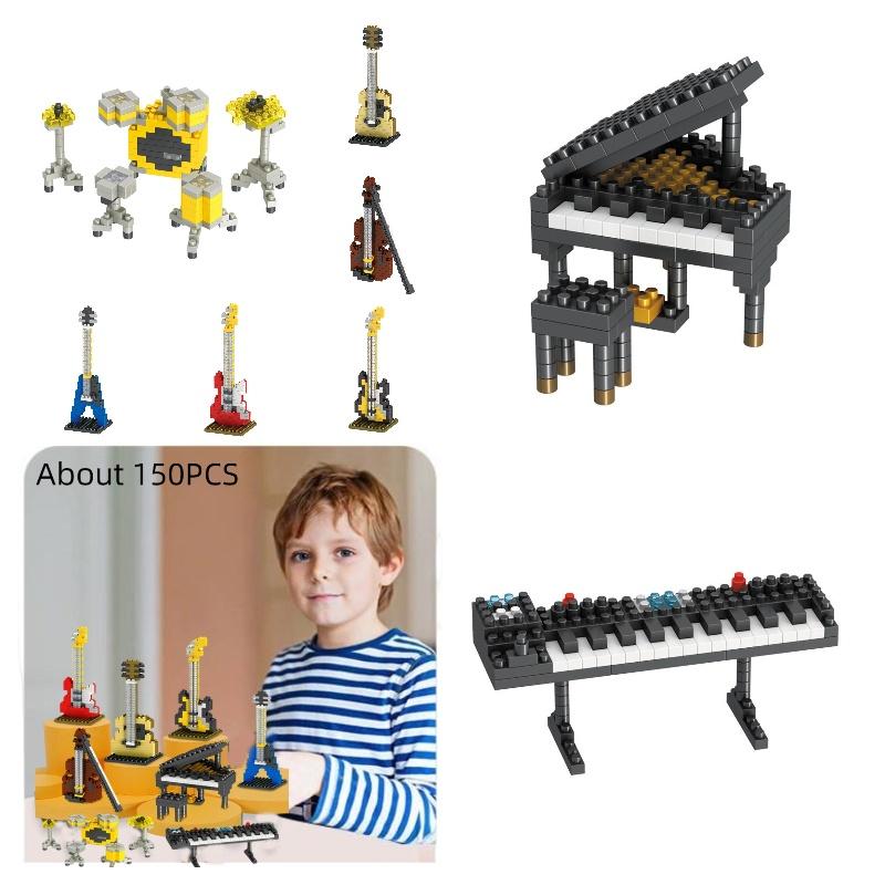 Brickpals Music Series Compatible Piano And Guitar Set For Kids