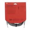 Geschirmtes Kabel Custom Series Geflochtenes Instrumentenkabel Grau D'Addario (Gitarrenschild) PW-BG-20BG (6,1 m SS) []