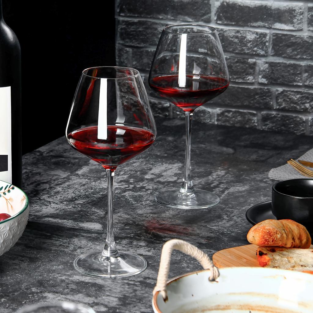 6ks sklenic na víno 20 oz velké křišťálově čisté sklenice na burgundské víno ideální pro degustace červeného vína Svatební oslavy výročí Domov a dárky Miska