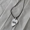 My Chemical Romance Cosplay Necklace Men Women Rock Band Guitar Pick Pendant Choker Jewelry Accessories Gifts