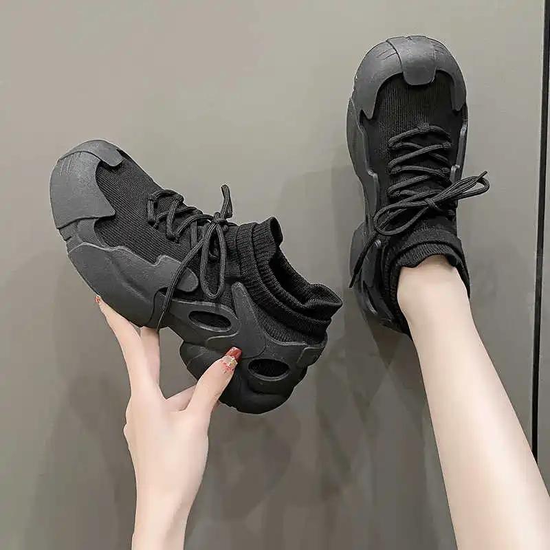Massive Road Women's Ankle Sneakers Special Women's Boots Shoes Red Sneakers Woman Sport Scarp Importers High-level