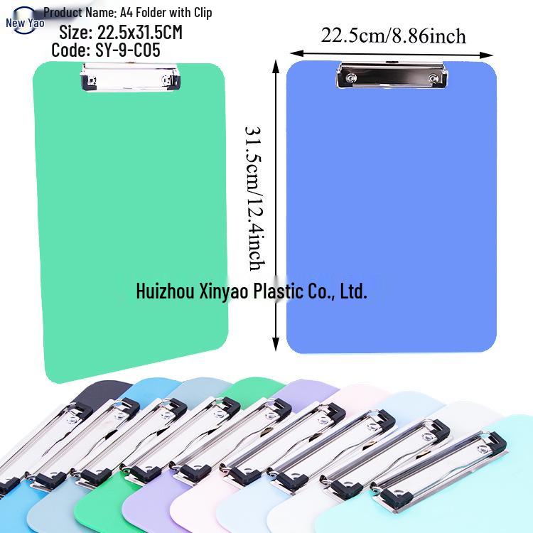 Large Capacity A4 File Box with Pen Slot & Clipboard for A5 Paper Storage