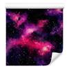Watercolor Galaxy Wallpaper Black, Plum and Purple 50x1000
