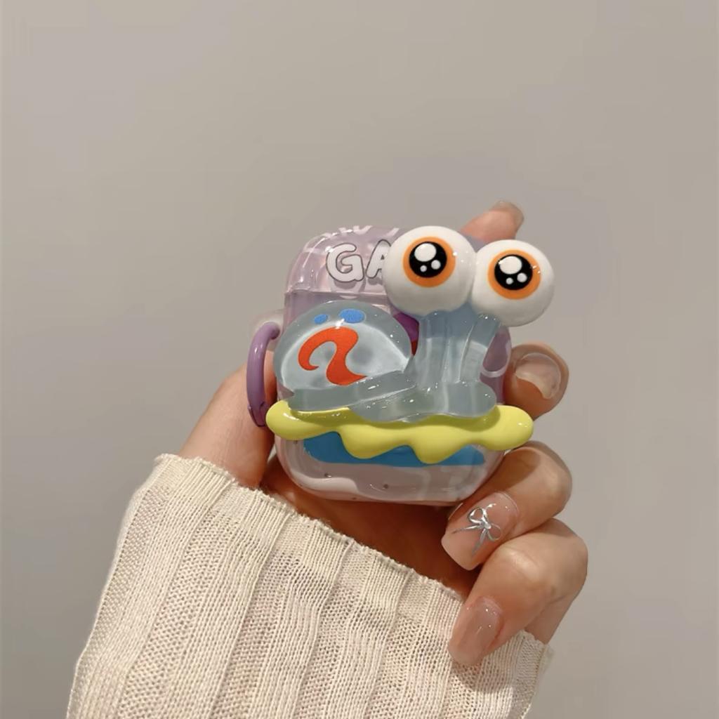 Cute Cartoon Earphone Case for AirPods 4 Case Fresh Candy Color Case for Airpods 1 2 3 Pro Pro2 Protective Cover with Hook
