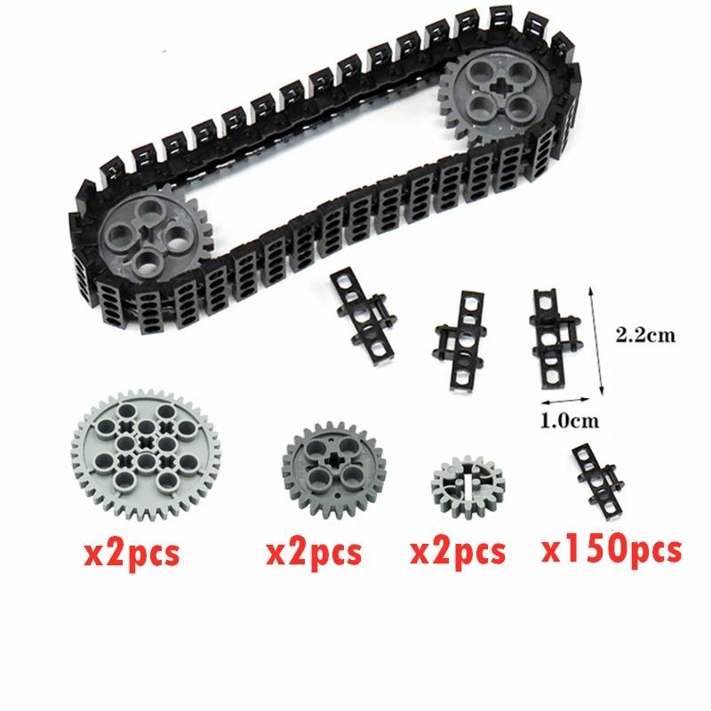 

MOC Building Blocks 3711 3873 88323 57518 High-Tech Tank Chain Track Link Assembles Mechanical Engineering Kids Toys