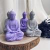 3D silikonová forma Buddha pro výrobu mýdla, svíček, sádrových a voskových řemesel, opakovaně použitelná flexibilní forma pro DIY ručně vyráběnou dekoraci