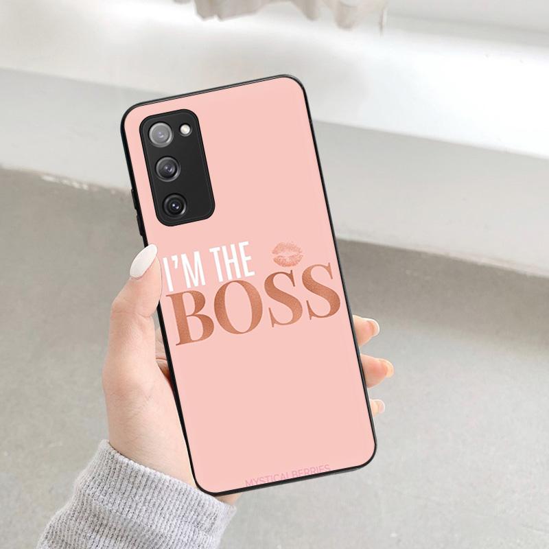 For Samsung S22 5g-deksel Soft Girl Boss Art-deksel til Samsung Galaxy S21 S20 Fe S10 Plus Note 20 Ultra 10 Lite 9 8 telefondeksel