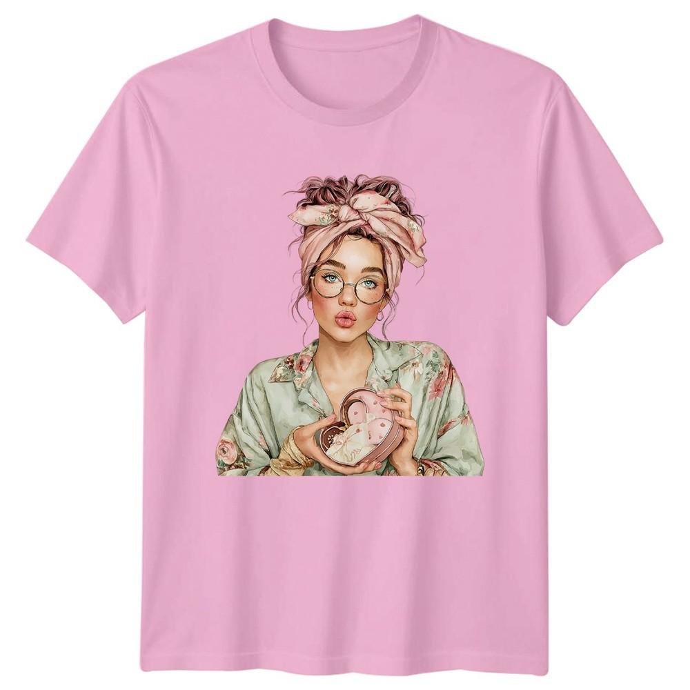 Valentines Day Unisexs Tee Floral Heart Gift Graphic TShirt