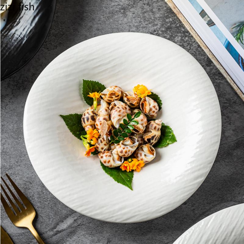 Irregular Ceramic Soup Plate Dinner Plates Serving Plate Western Plates   Fruit Tray Salad Bowl Dessert Bowls Noodle Bowl Dish