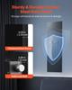 Wall Safe, 4-Tier Hidden Wall Mounted Gun Safe with Password & Key, Q235 Cold-Rolled Steel In-Wall Box with LED Lighting, 3 Adjustable Shelves & Key