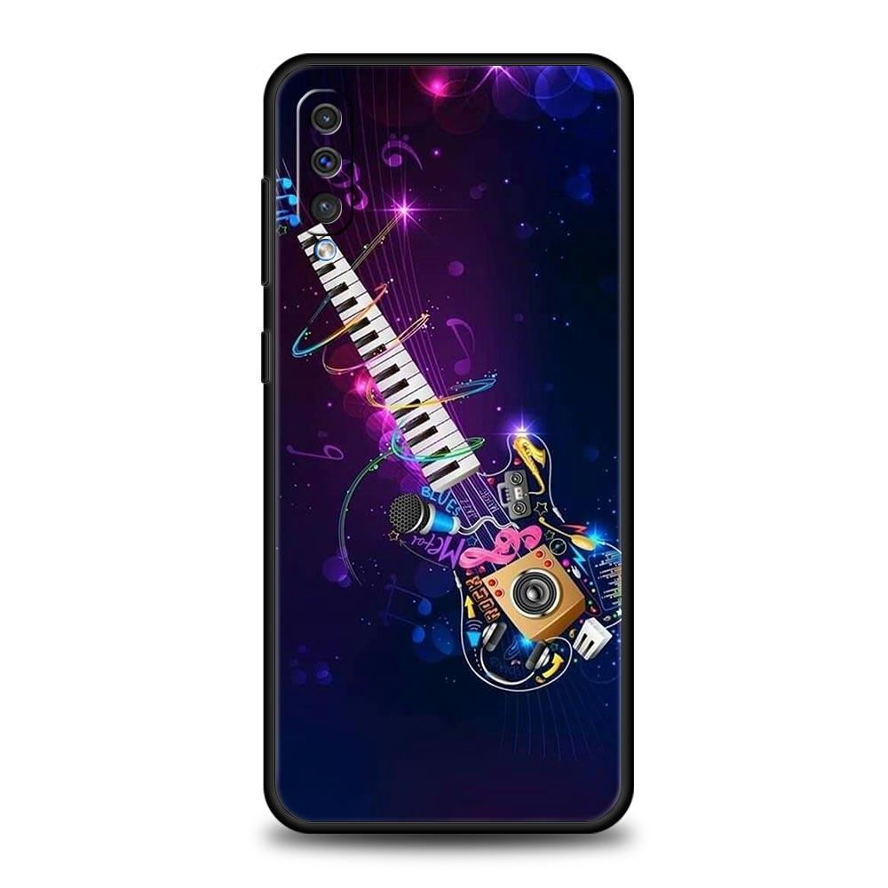 Guitar Music Art Phone Case For Samsung Galaxy A56 A36 A26 A34 A17 A16 A06 A14 A12 A54 A72 A24 A22 A70 A20e A52 A50 A40 A32Cover