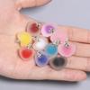 10 sztuk Matowe Akrylowe Serce Luźne Kamienne Koraliki Do Tworzenia Biżuterii Diy Ręcznie Wisiorek(rozmiar:19x18mm)