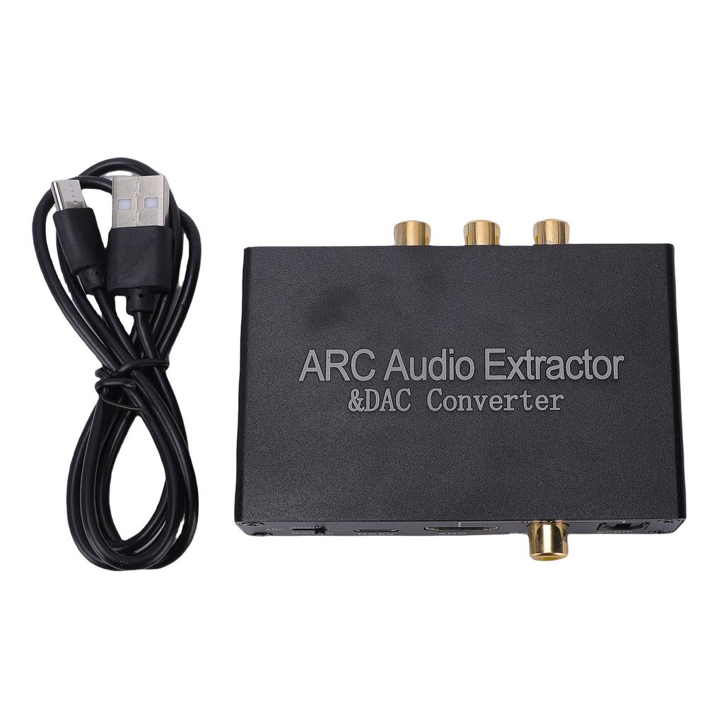 HD ARC Sound Extractor 192KHz DAC Digital to Analog Converter for HDTV Speaker Amplifier Headphone