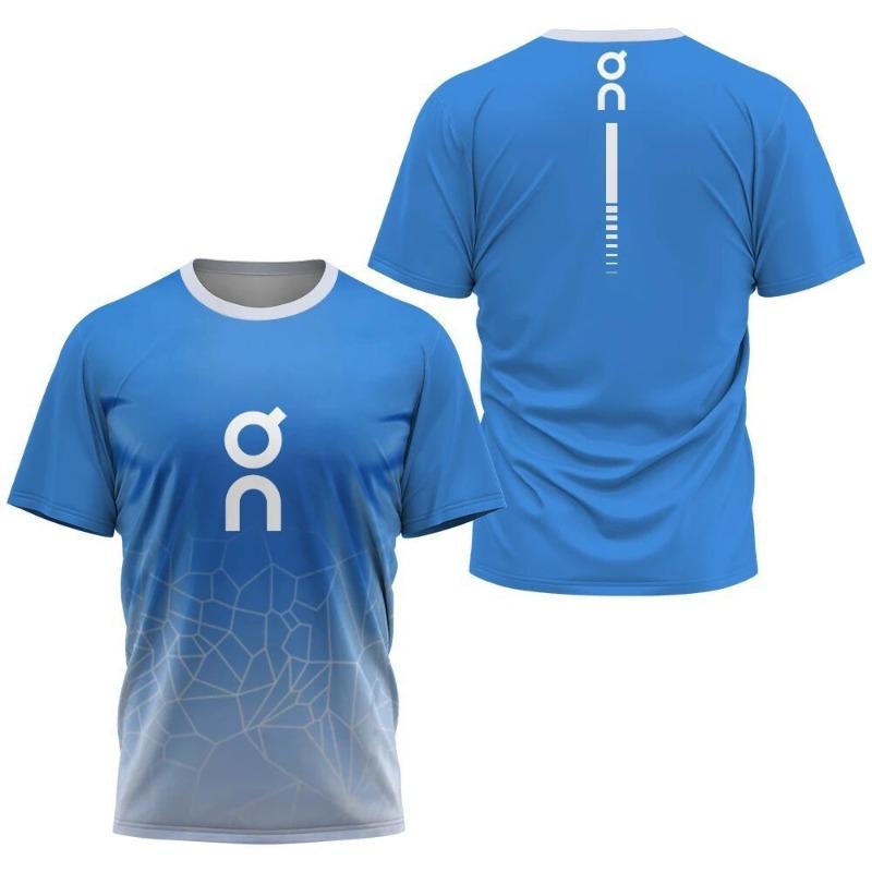 BOLIV MODA Heren 3D Geprint T-shirt Buiten Fitness Ademend Sneldrogend Sport Korte Mouw Ronde Hals Pullover Casual Top M