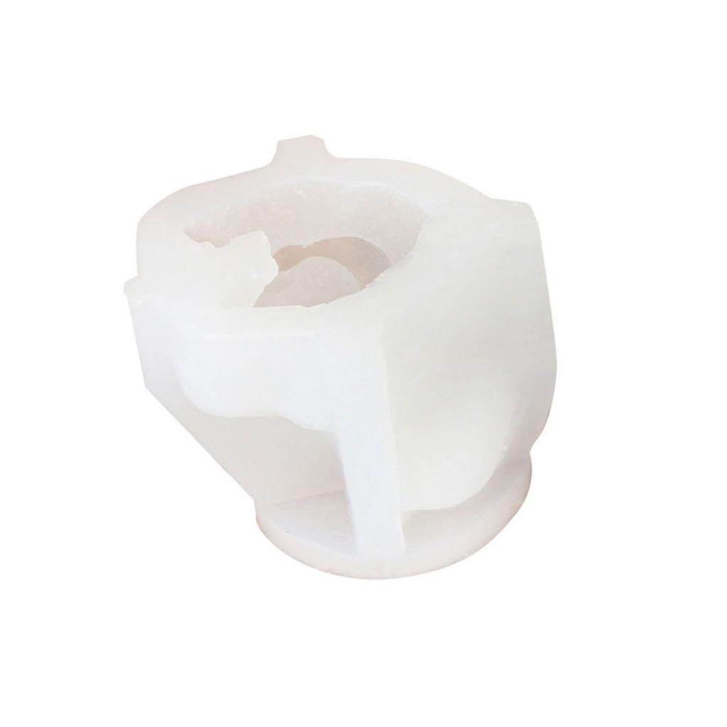 Cartoon Bear Silicone Candle Mould Flexible and Reusable Portable for Home Parties Supplies and Crafting Activities