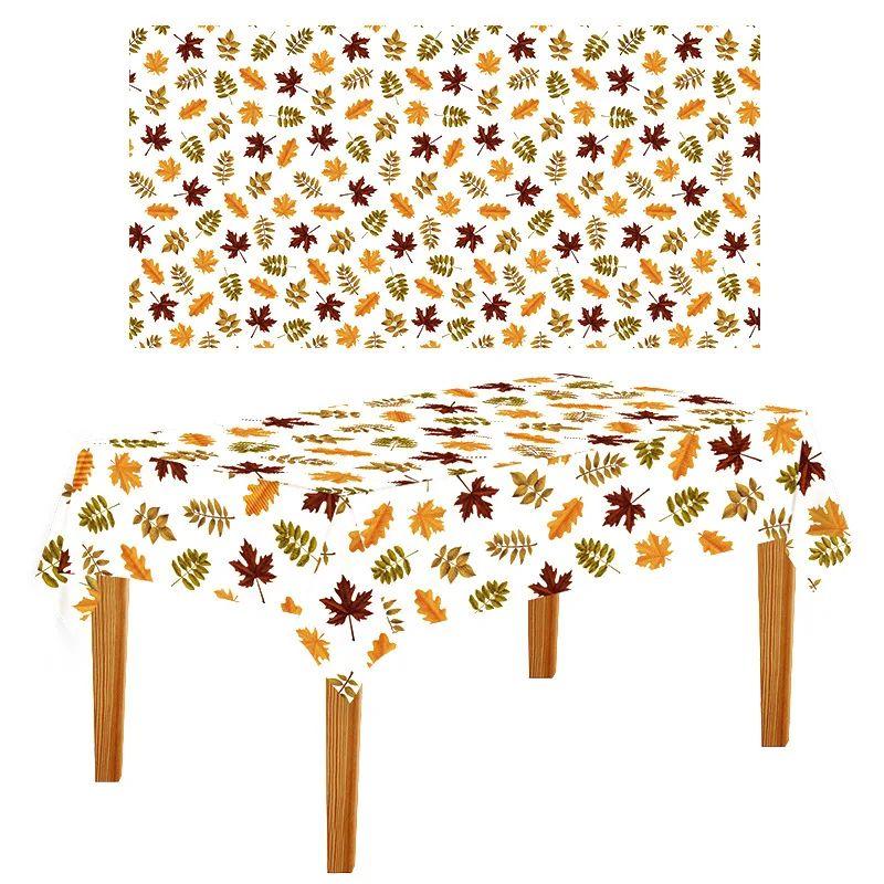 Модная красно-белая полосатая скатерть на Рождество, праздничная сервировка стола, фотореквизит, День благодарения, Рождество 137 x 274cm