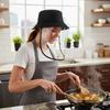 Full-Face Kitchen Oil Splatter Proof Mask Detachable Waterproof Cooking Protection Mask Hat Transparent Anti-Fog
