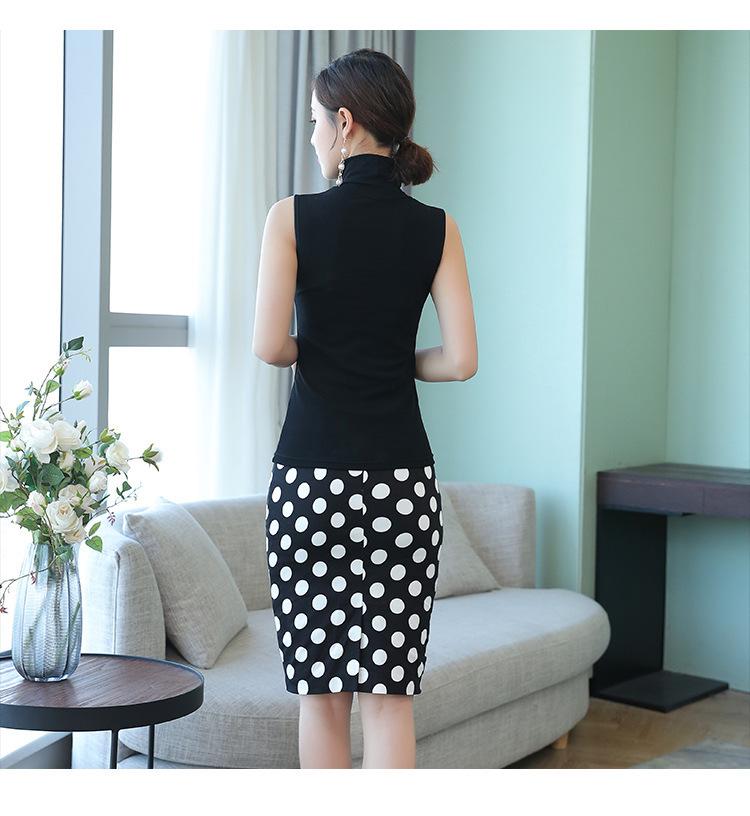 2021 Women's Black High Neck Spaghetti Strap Sleeveless Top