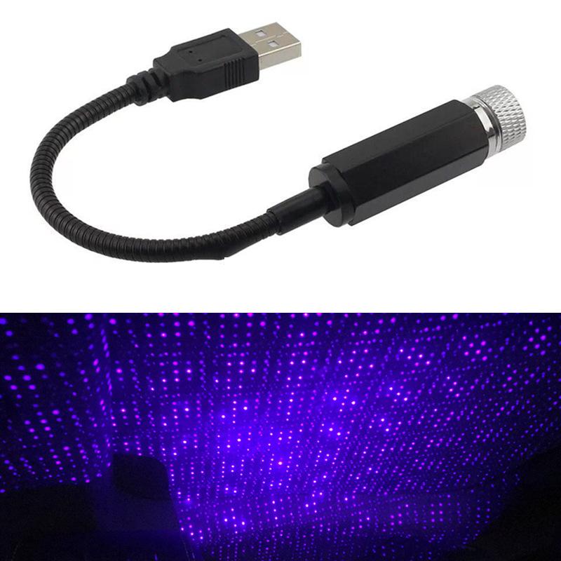 USB Auto Projektor LED Sternenhimmel Projektor Licht Romantisches Autozubehör Innenraum Dekoration Autodach Himmel Sternenlicht
