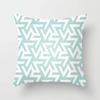 Mint Green Pillow Case Home Decorative Cushion Cover Modern Geometry Printing Pillowcase Sofa Couch Waist Pillow Covers