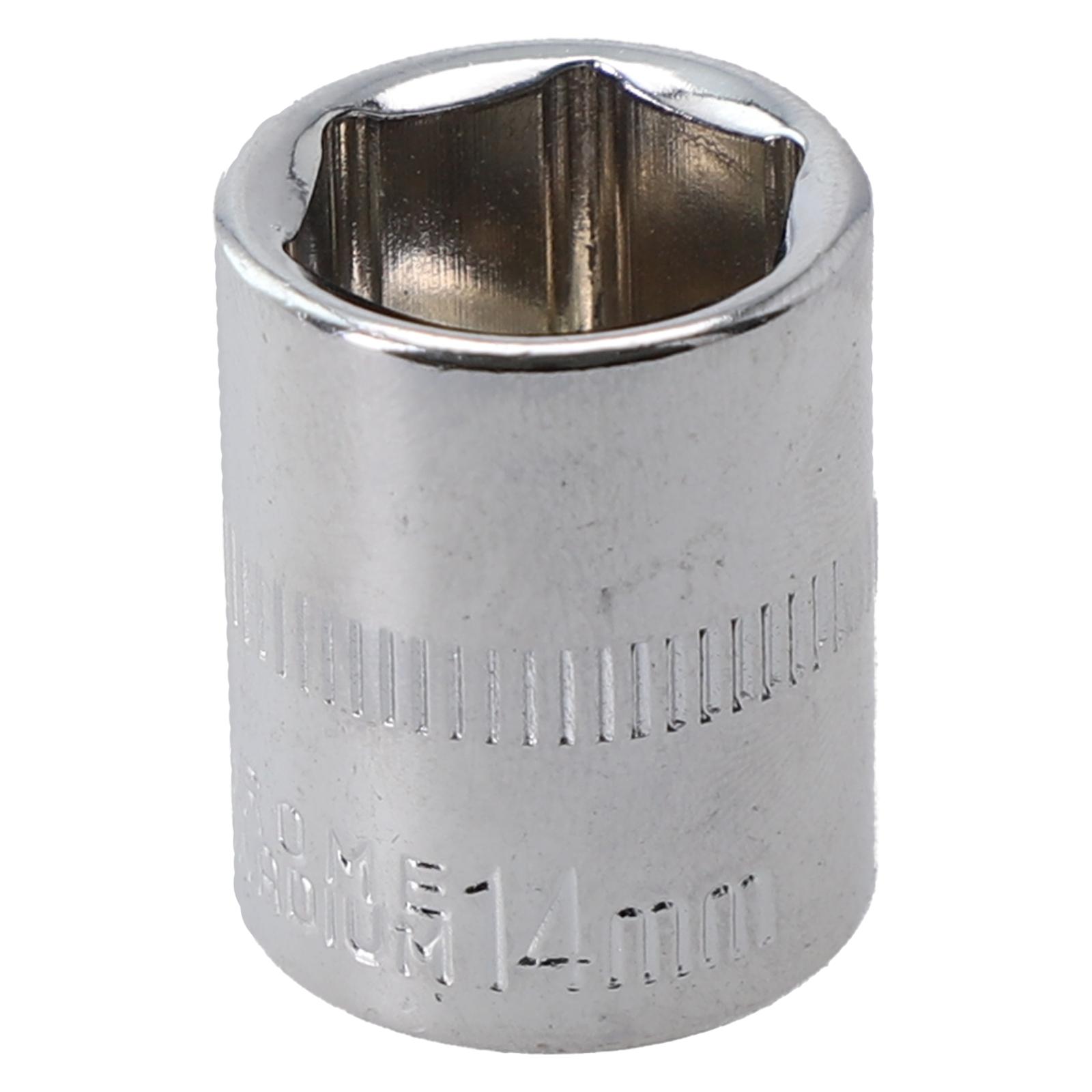 High Quality Home Socket 1/4in 4-14mm Chrome Vanadium Steel Double End Head Hex Keys Metric Silver Socket Wrench 14mm