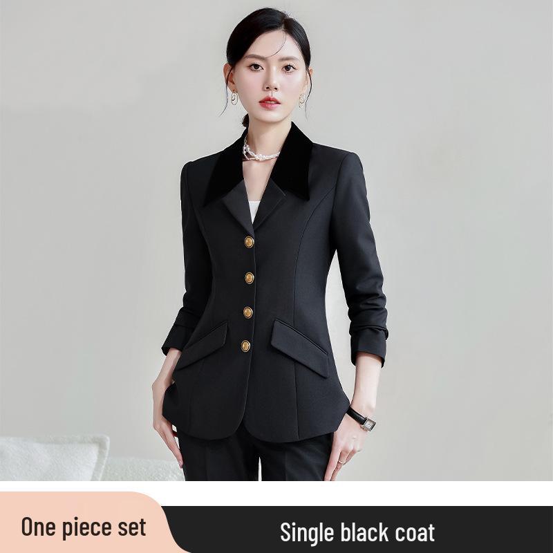 Autumn/Winter Elegant Two-Piece Casual Suit - High-Sense Blazer Jacket with Chic Style